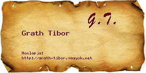 Grath Tibor névjegykártya